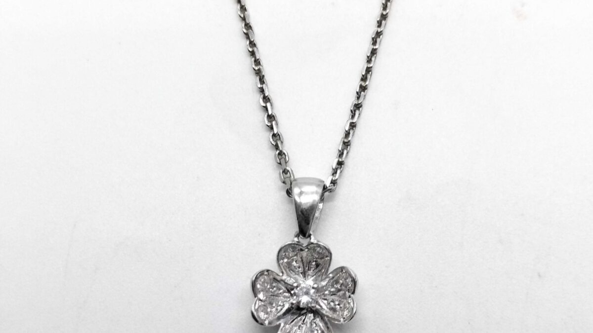 佐賀市で買取したD0.18ct K18・K14ネックレス